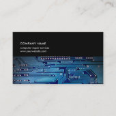 Visite Carte de circuits bleu foncé moderne Conseillère i (Devant)