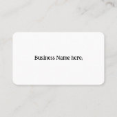 Visite carte de client de jus (Dos)
