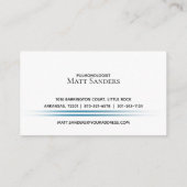 Visite Carte de clinique privée de docteur Lung (Dos)