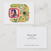 Visite Carte de code des affaires QR, 3,5" x2.0", 100pack (Devant / Derrière)