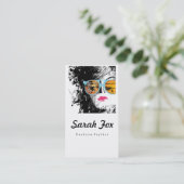 Visite Carte de code des affaires QR, 3,5" x2.0", 100pack (Debout devant)