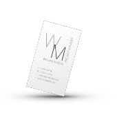 Visite Carte de code QR professionnelle blanche simple et