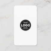 Visite Carte de code QR simple en noir et blanc pour les (Dos)