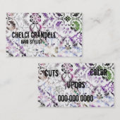 Visite carte de coiffeur (Devant / Derrière)