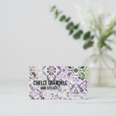 Visite carte de coiffeur (Debout devant)