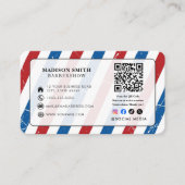 Visite Carte de coiffeur pour barbier avec Google Avis av (Devant)