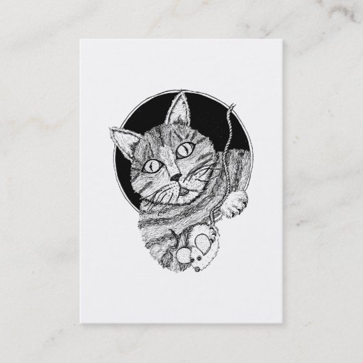 Visite Carte de collection d'art d'ACEO "du chat de (Devant)