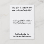 Visite Carte de collection d'artiste de l'étoile bleue (Dos)