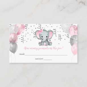 Visite Carte de combien de cacahuètes pour Baby Shower Fi
