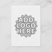 Visite carte de commentaire avec logo à dire quelque chos (Dos)