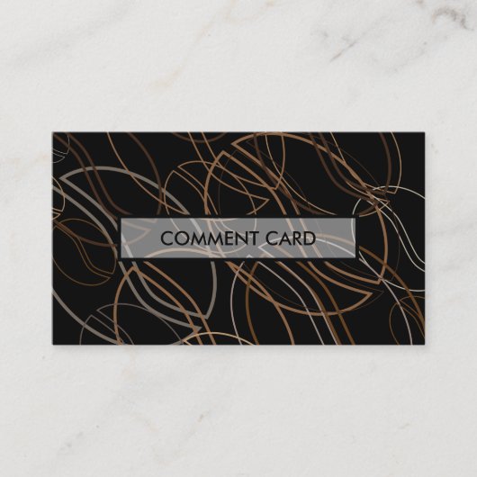 Visite carte de commentaire blur de café (Devant)