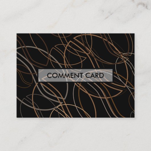 Visite carte de commentaire blur de café (Devant)