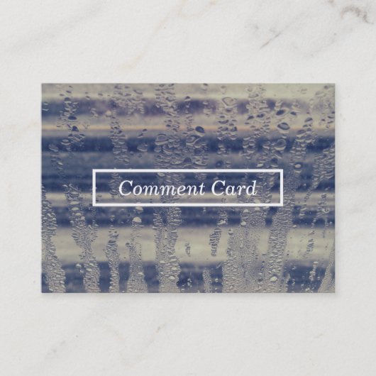 Visite carte de commentaire de la fenêtre d'hiver (Devant)