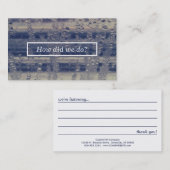 Visite carte de commentaire de la fenêtre d'hiver (Devant / Derrière)