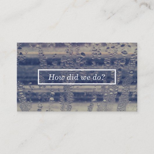 Visite carte de commentaire de la fenêtre d'hiver (Devant)