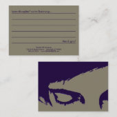 Visite carte de commentaire de style d'emo (Devant / Derrière)