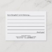 Visite carte de commentaire d'escaliers de glycines (Devant)