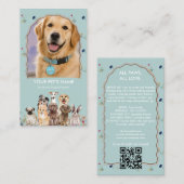 Visite Carte de commerce de chien de thérapie (Devant / Derrière)