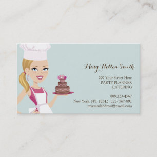 Visite Carte de concepteur de gâteau d'organisateur