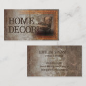 Visite Carte de concepteur d'intérieur classique Vintage  (Devant / Derrière)