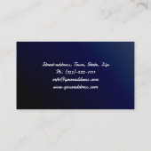 Visite Carte de conception de bulle bleue pour dentiste g (Dos)