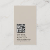 Visite Carte de conception de maison de dessin d'architec (Dos)