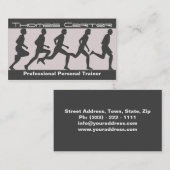 Visite Carte de conditionnement physique professionnelle (Devant / Derrière)