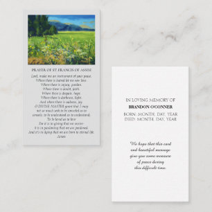 Visite Carte de condoléances Célébration de la vie à la c