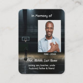 Visite Carte de condoléances chrétienne de poche - Jeu de (Devant)