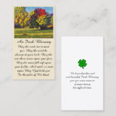 Visite Carte de condoléances Couleurs d'Automne (Devant / Derrière)