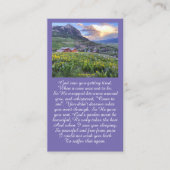 Visite Carte de condoléances de méditation de célébration (Devant)