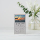 Visite Carte de condoléances de prière de coucher de sole (Debout devant)