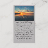 Visite Carte de condoléances de prière de coucher de sole (Devant)