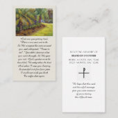 Visite Carte de condoléances en souvenir affectueux (Devant / Derrière)
