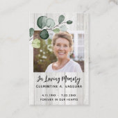 Visite Carte de condoléances photo avec prière de style e (Devant)