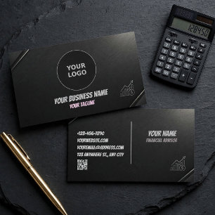 Visite Carte de conseiller financier moderne