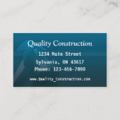 Visite Carte de construction (Dos)