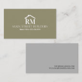 Visite Carte de construction de constructeur (Devant / Derrière)