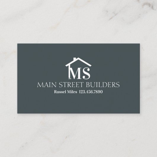 Visite Carte de construction de Modern Builder (Devant)