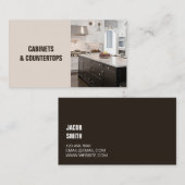 Visite Carte de construction des CABINETS et des COMPTOIR (Devant / Derrière)