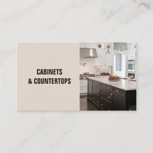 Visite Carte de construction des CABINETS et des COMPTOIR (Devant)