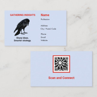 Visite Carte de consultant Corbeau - Recueillir des infor