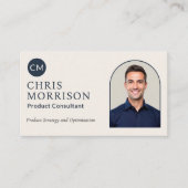 Visite Carte de consultant de produit avec code QR photo (Devant)