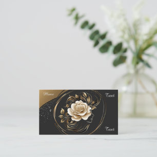 Visite 💇 Carte de contact de l'entreprise élégante de Sa