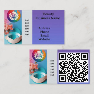Visite 📱 Carte de contact d'entreprise moderne avec QR c