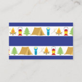 Visite Carte de contact du camp d'été (Dos)