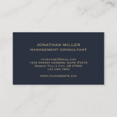 Visite Carte de contact Elegant Consulting Logo (Dos)