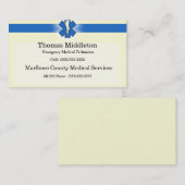 Visite Carte de contact EMS/EMT (Devant / Derrière)