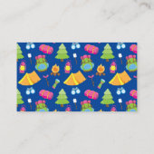 Visite Carte de contact Motif du camp d'été Cute (Dos)