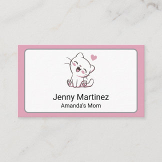 Visite Carte de contact personnalisée pour maman avec un 